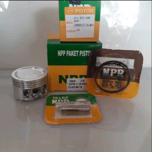 Piston kit supra x 125 helm in blade 125 oversize 25 npp