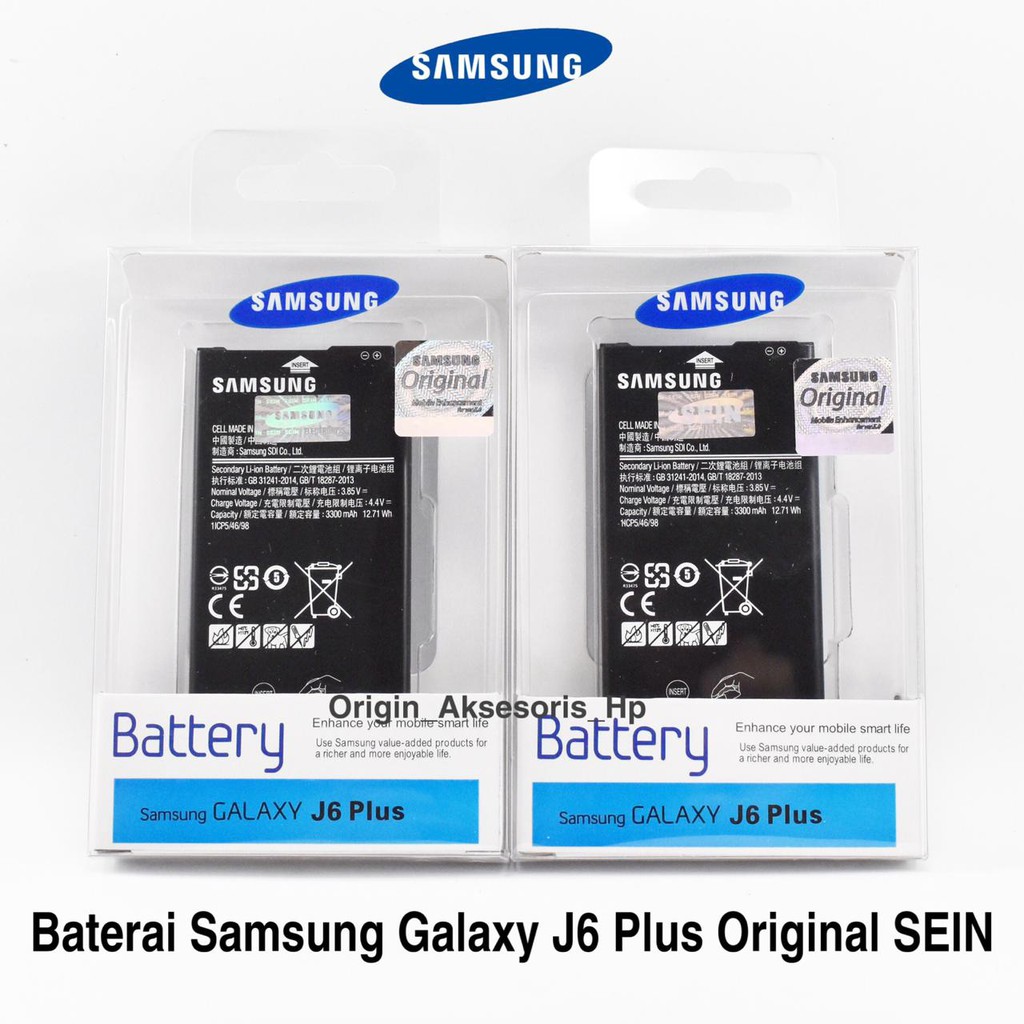 Baterai Samsung Galaxy J6+ J6 Plus Original Sein 100% dc 88