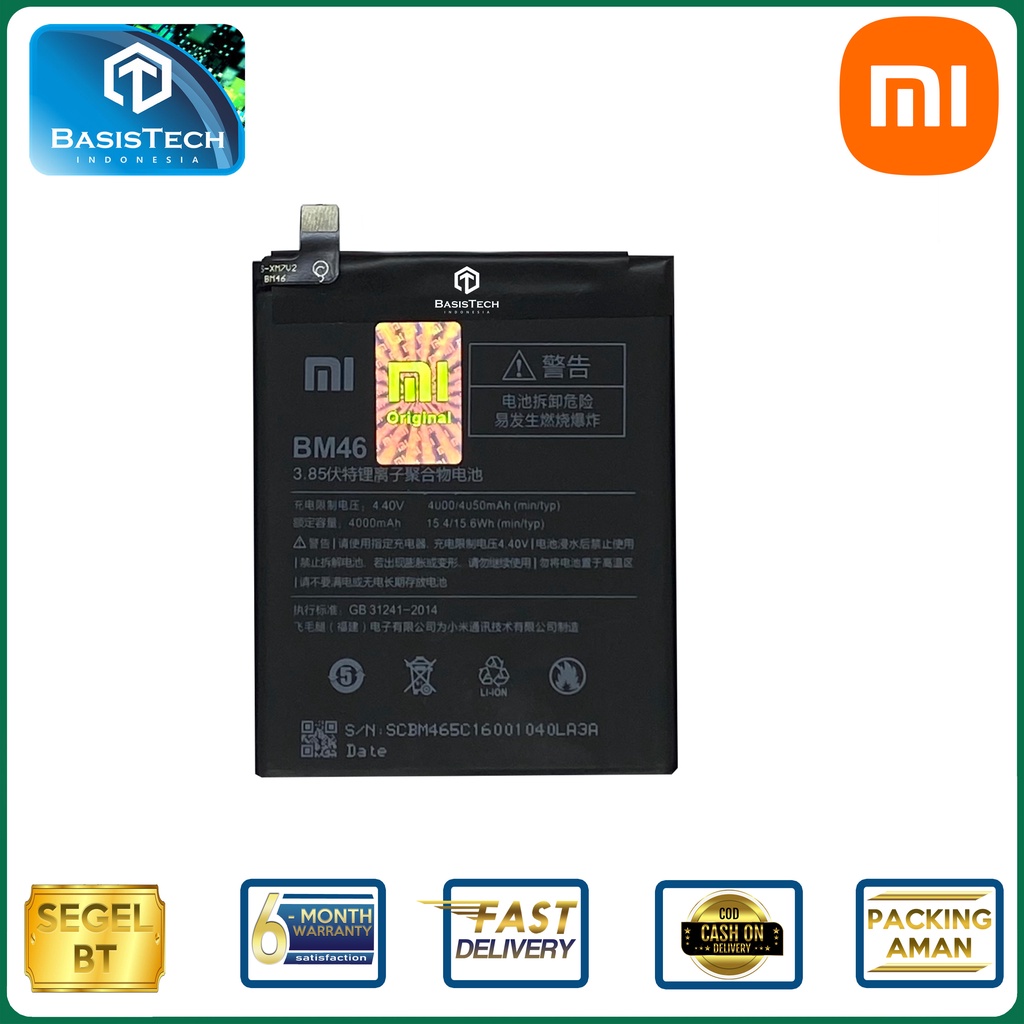 BATERAI XIAOMI REDMI NOTE 3 - XIAOMI REDMI NOTE 3 PRO - BM46 - ORI99