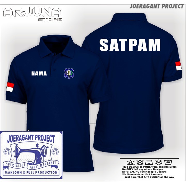 KAOS POLO / POLO SHIRT SATPAM KAOS SECURITY TERBARU KUALITAS TERBAIK