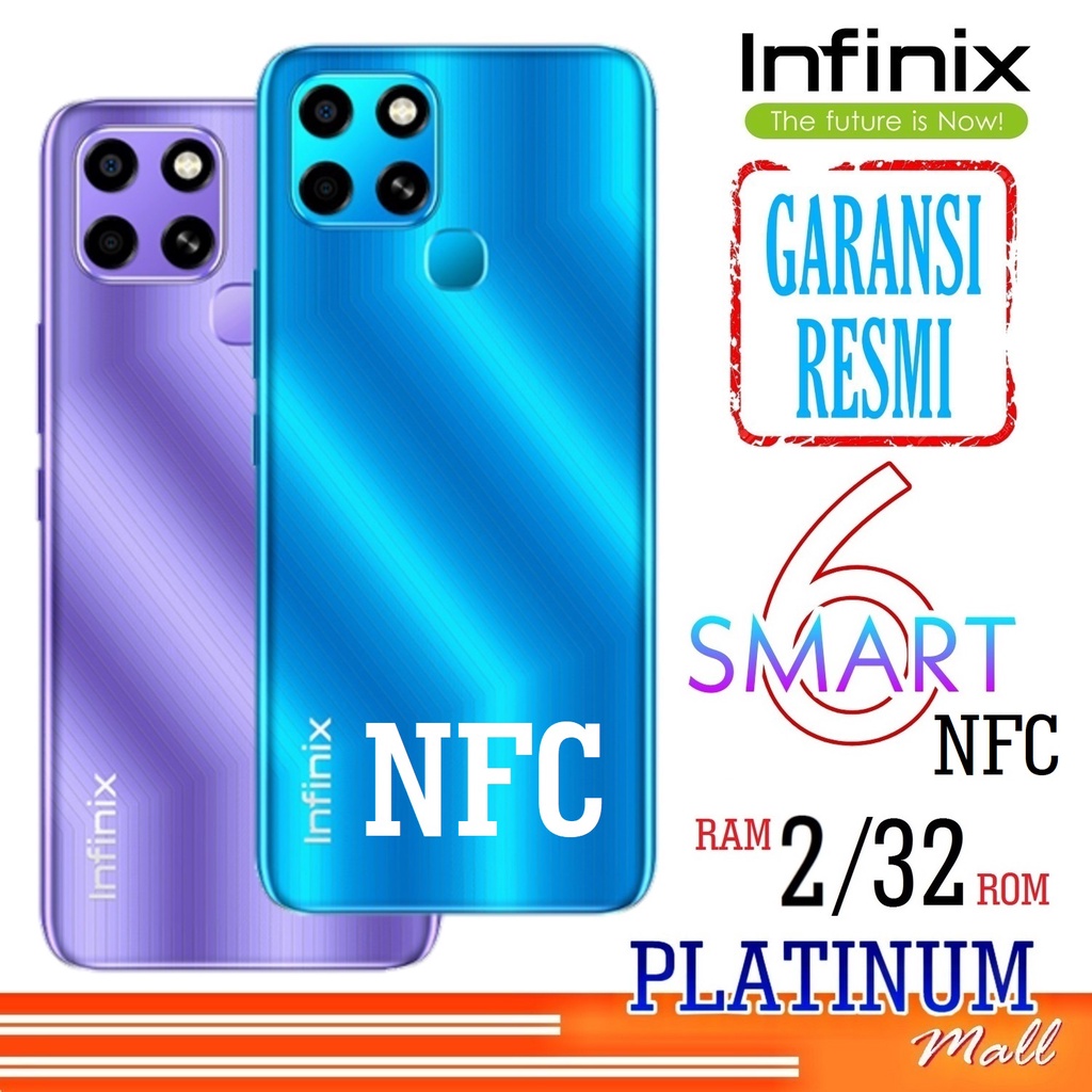 hp infinix smart 6 nfc 2 32   garansi resmi   infinix smart 6 ram 2gb nfc   hp android smart phone 4
