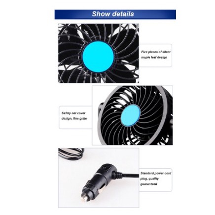 Kipas Angin Mobil Double Kipas Kencang Ganda Headed Vehicle Car Fan 12V [KPSMB]