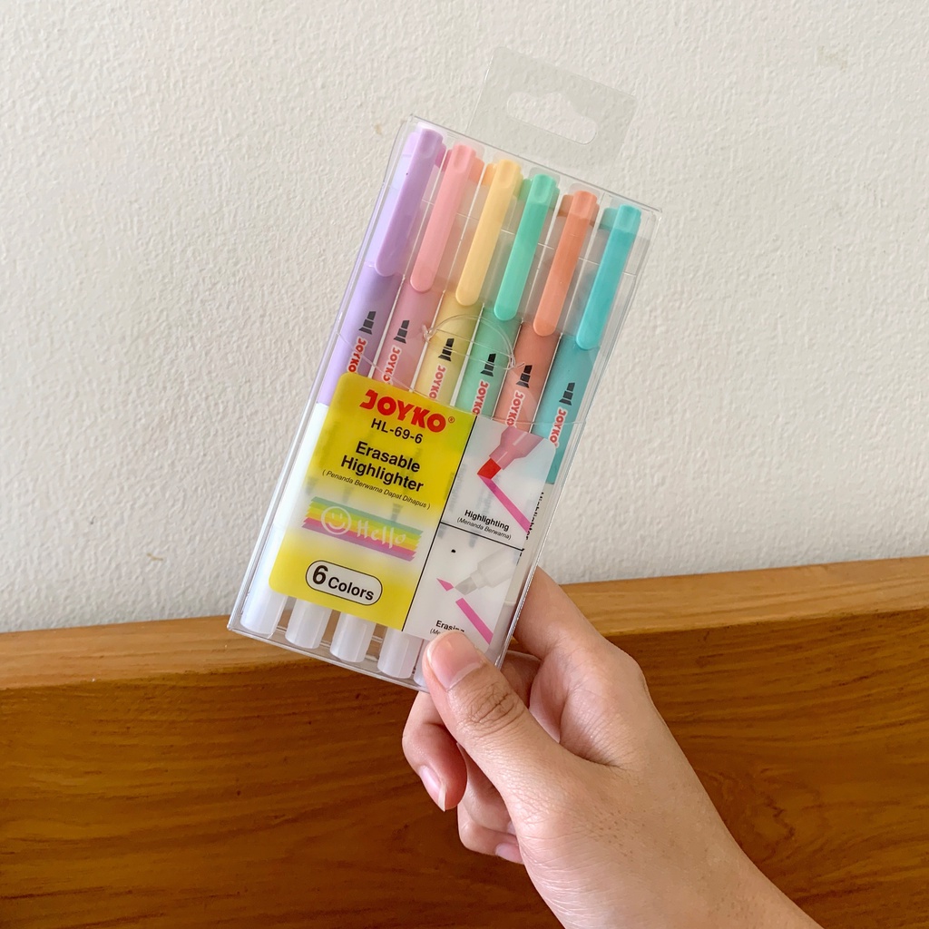 

Erasable Highlighter [Joyko HL-69-6] Penanda Dapat Dihapus