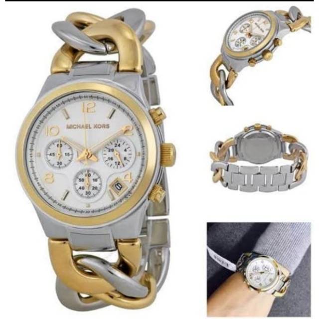 Jam Wanita Merek Mic Haell Korss MK 3199 & MK3199 Kepang Original 38mm Fullset