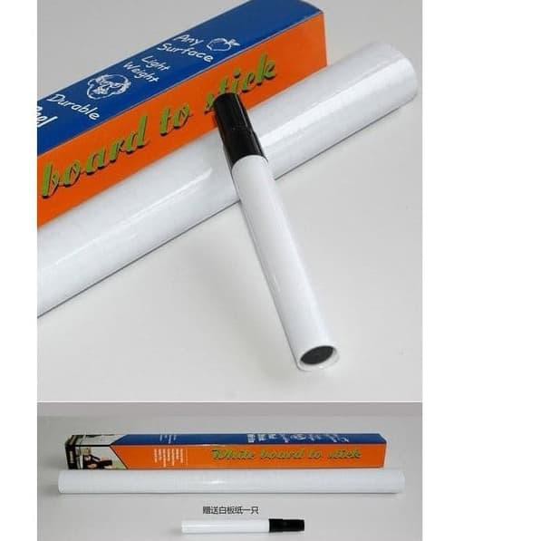 

MI3 whiteboard wallpaper dinding sticker papan tulis plus marker 45cmx2m Ready