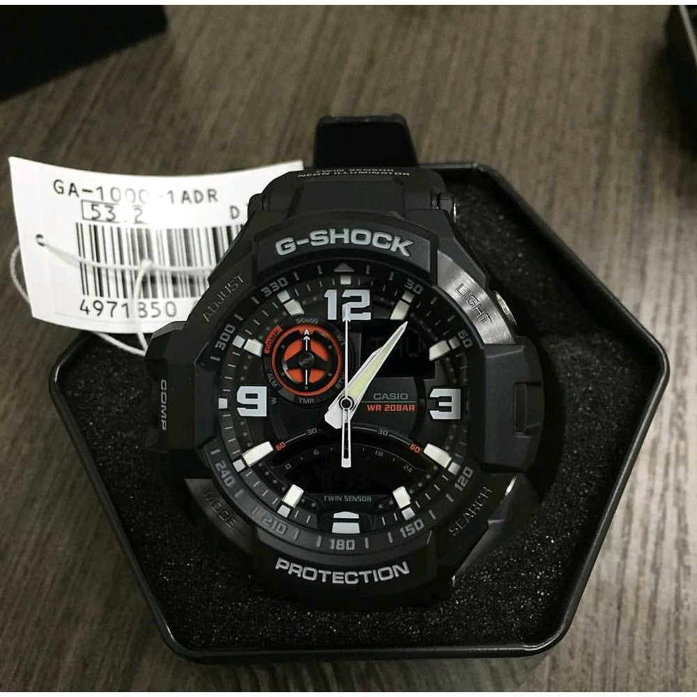 Jam Tangan Pria Casio G-Shock GA-1000-1A 1 Full Black Original BM