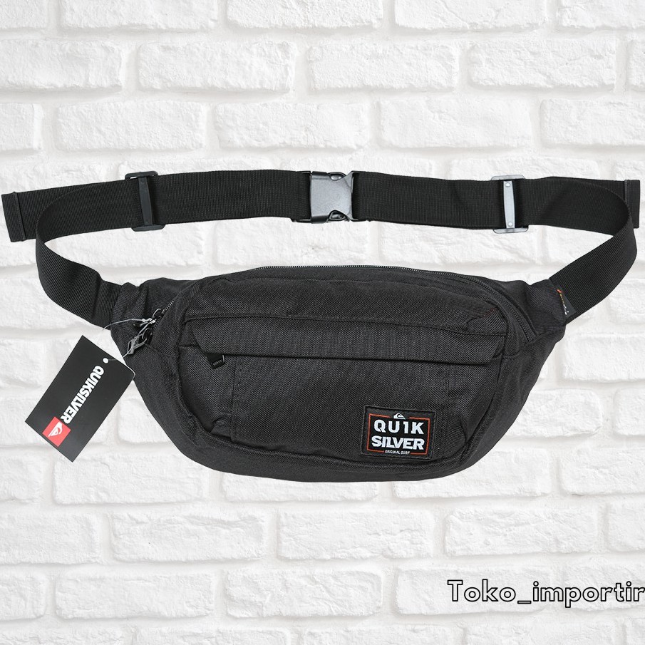 Waistbag Quiksilver Waterproof Import Mirror Original Tas pinggang Pria Anti Air