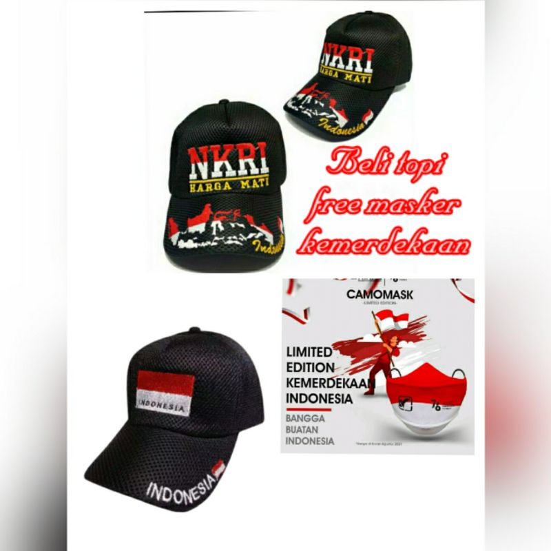 masker kemerdekaan indonesia merah putih