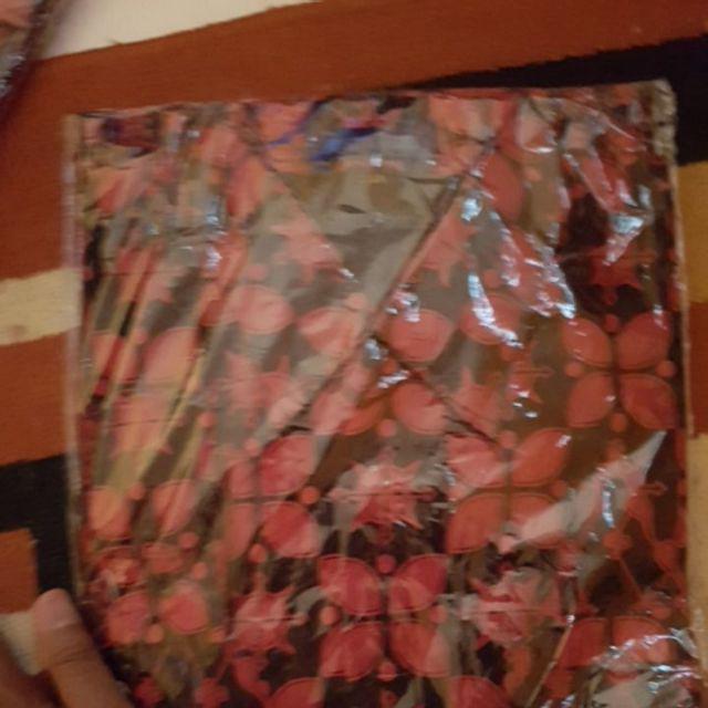 Baju Kemeja Batik Lengan Panjang Natal Nagawangsa Marun Hem Cowok Ukuran Jumbo Xxl