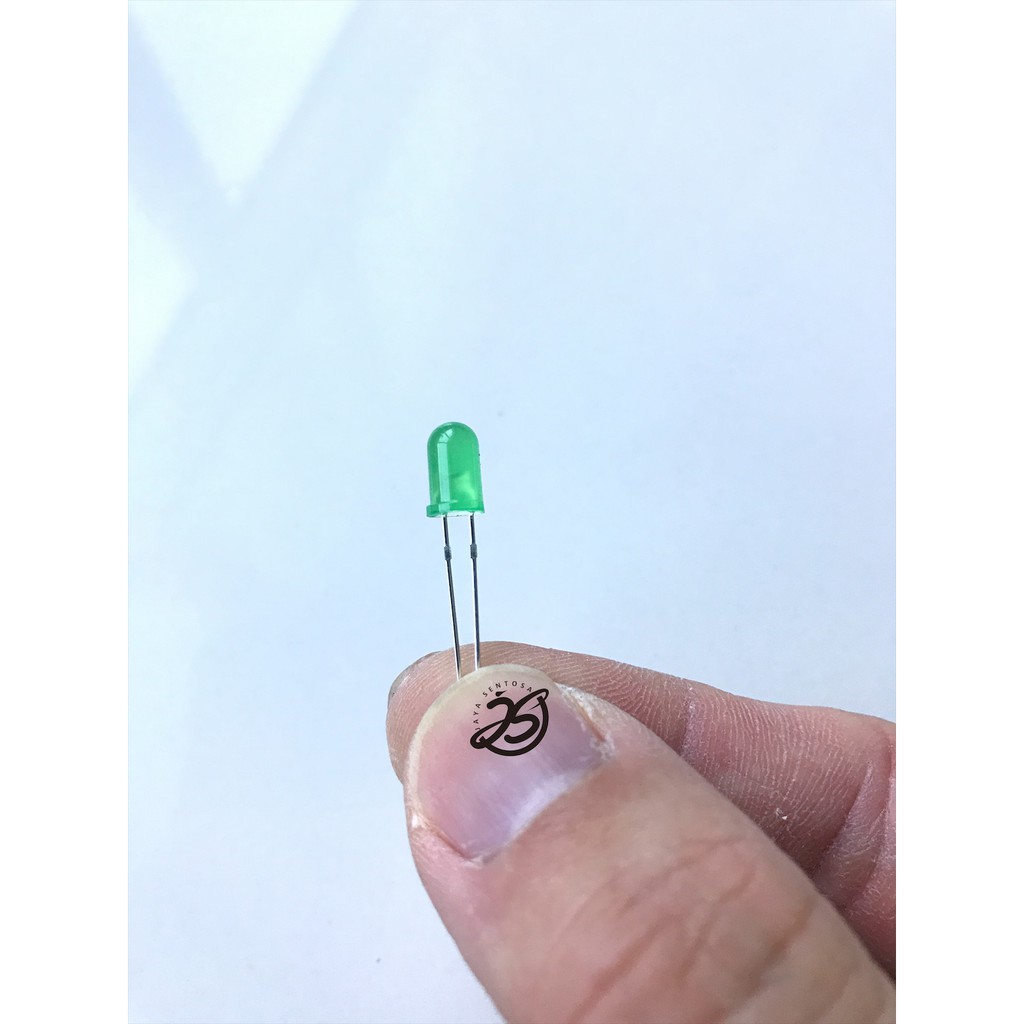 LED 5MM SUPER HIJAU KEPALA HIJAU SUPER TERANG HARGA 1 BUAH