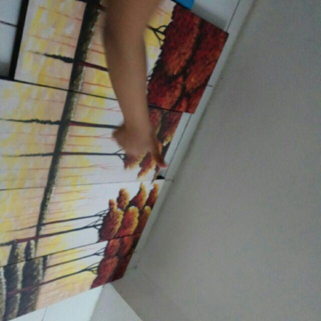 Lukisan Pemandangan 4 Kanvas - Hiasan Dinding Dekorasi Rumah