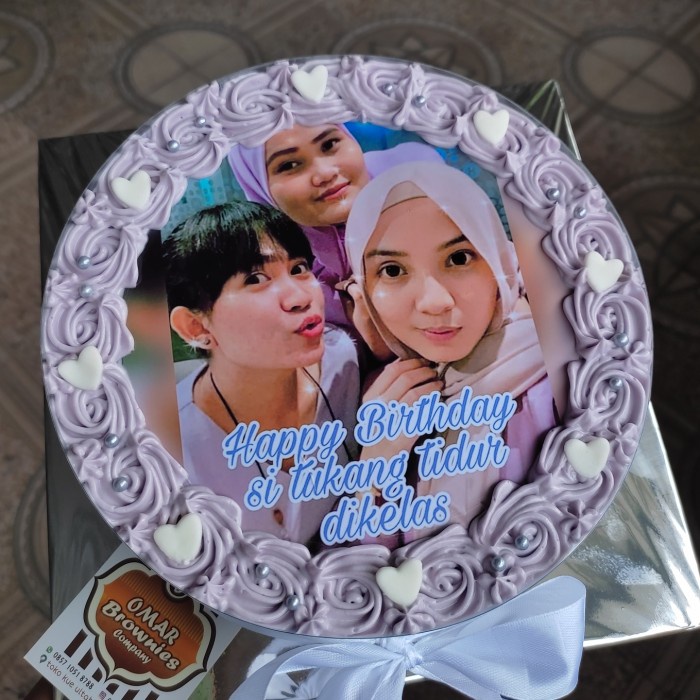 TERLARIS CAKE FOTO - KUE ULTAH FOTO - KUE ULANG TAHUN FOTO 20CM