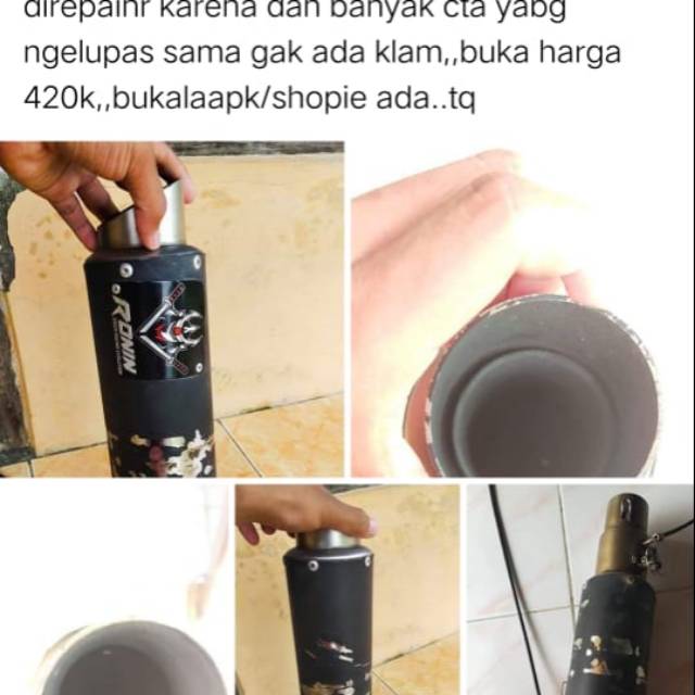 Knalpot ronin 3 suara