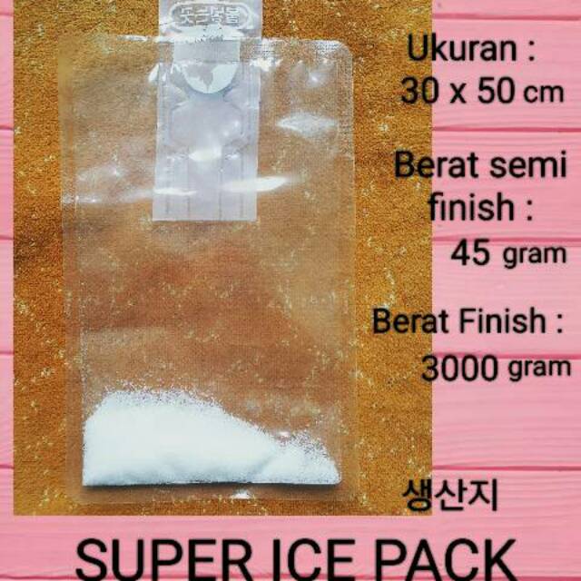 ice pack  3kg size 30x50cm freezer ice gel SEMI FINISH