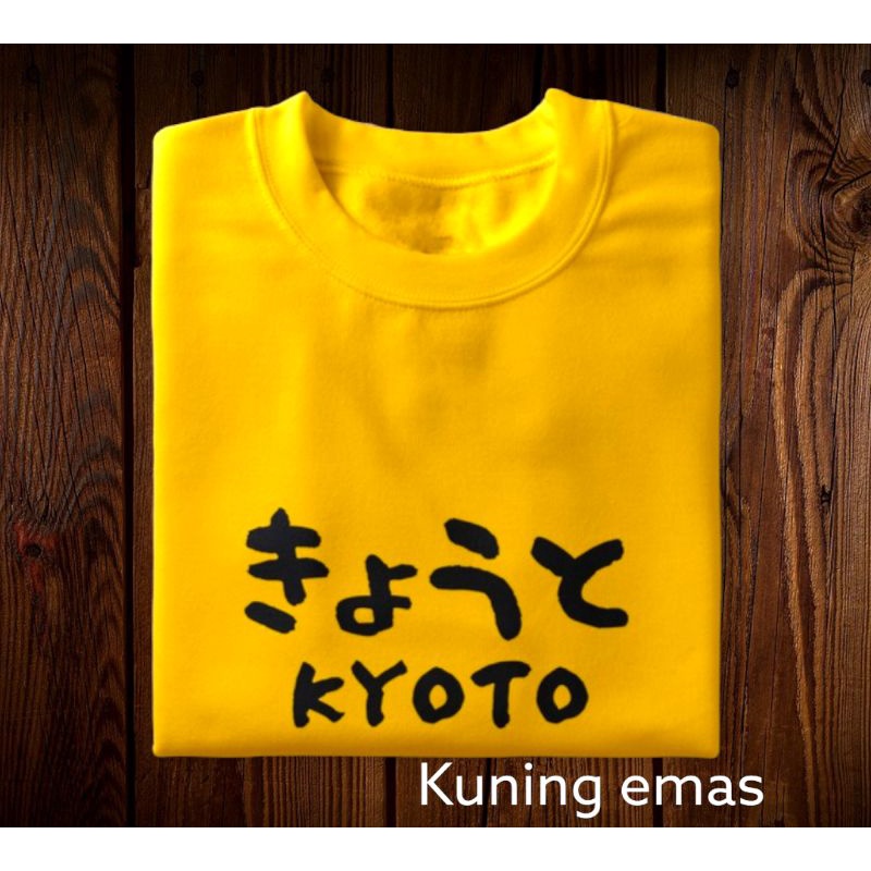 kaos polos sablon kyoto