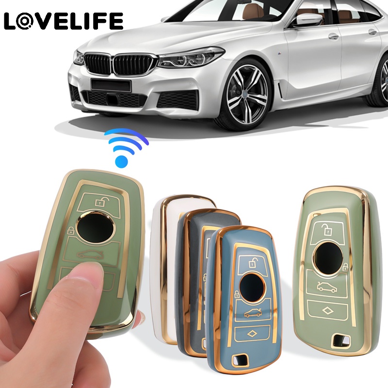 360° Case Kunci Mobil Bahan TPU Tahan Air Untuk BMW