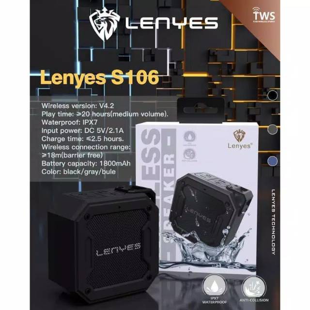 SPEAKER BLUETOOTH LENYES S106