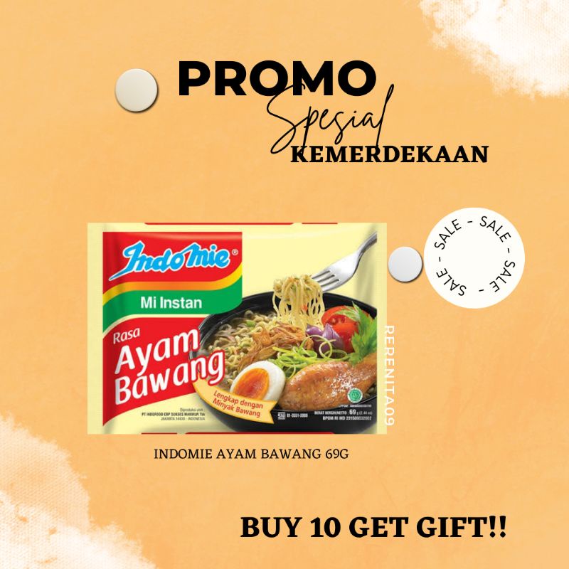 

INDOMIE RASA AYAM BAWANG 65GR [BUY 10 FREE GIFT]