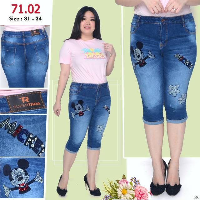 Celana jeans Mickey jumbo RF-7102 CEL 7-8 MICKEY HAND BIRTU