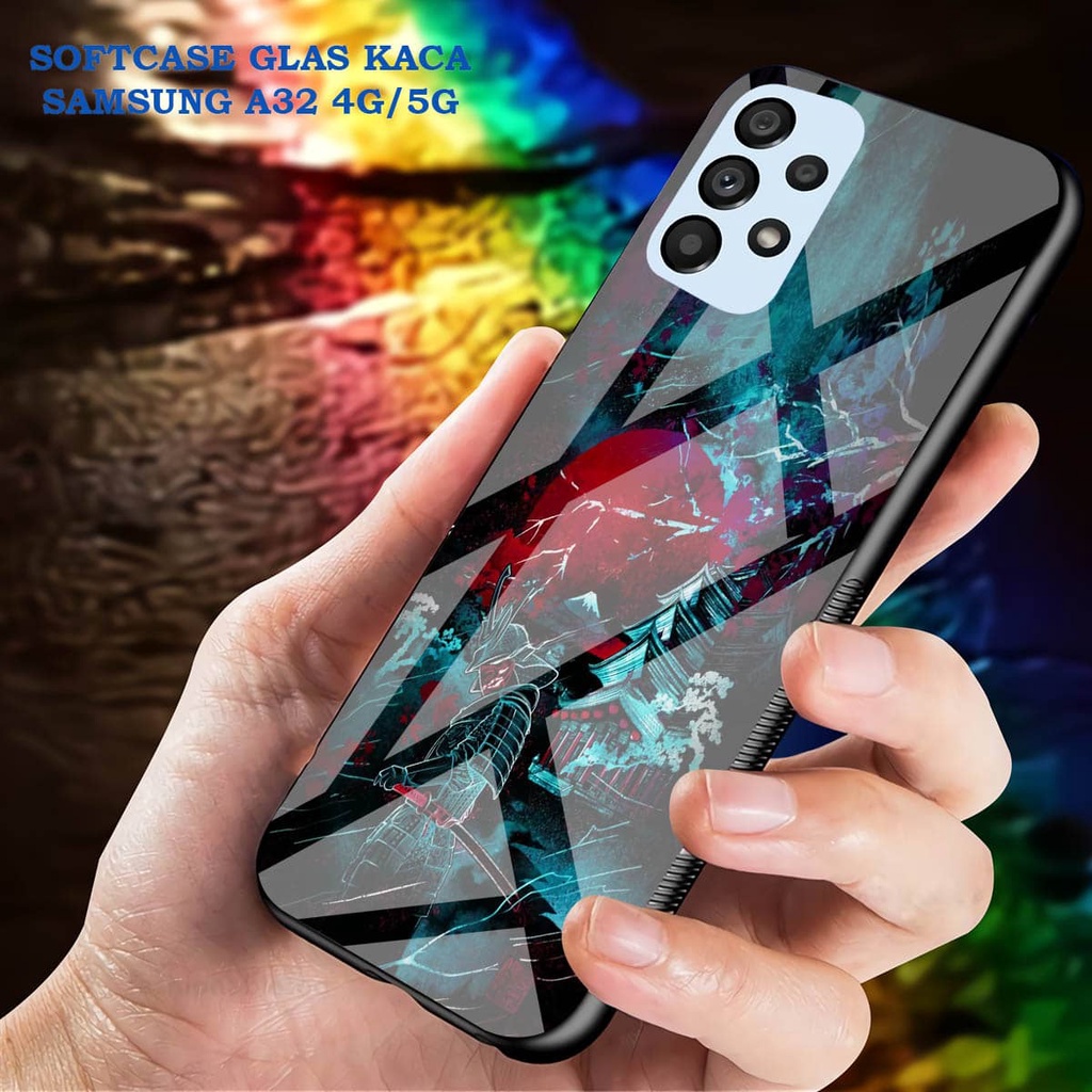 Softcase Glass Kaca SAMSUNG A32 [4G]- Case Hp Pelindung Handphone SAMSUNG A32 [5G] [ A54]