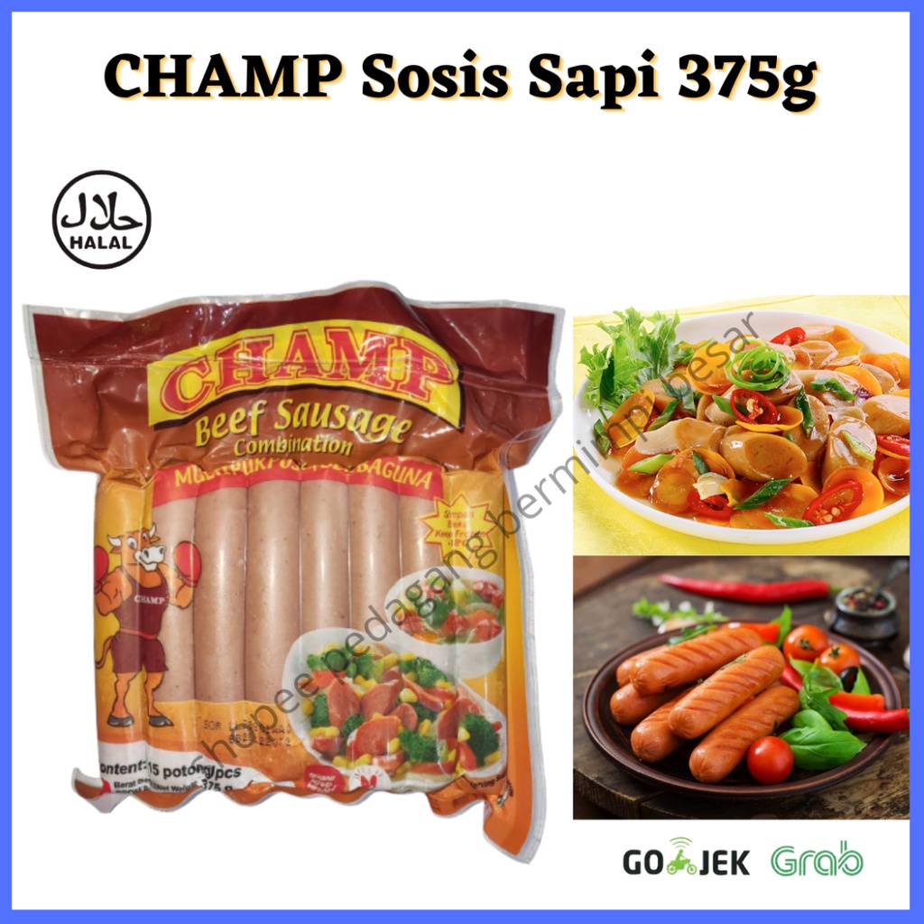 CHAMP Sosis Sapi 375g/ Sosis Sapi 375g
