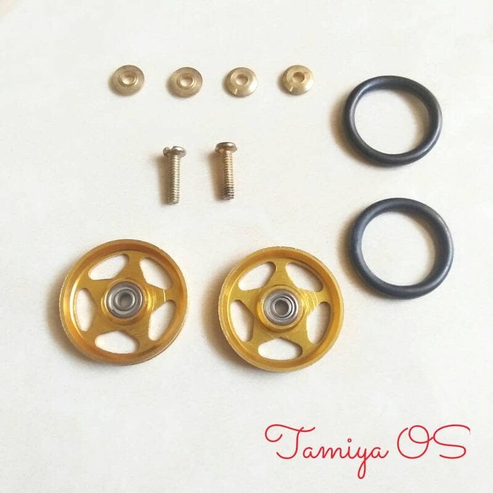 Aluminium Roller Bearing HJH With Rubber Ring - Roller Tamiya