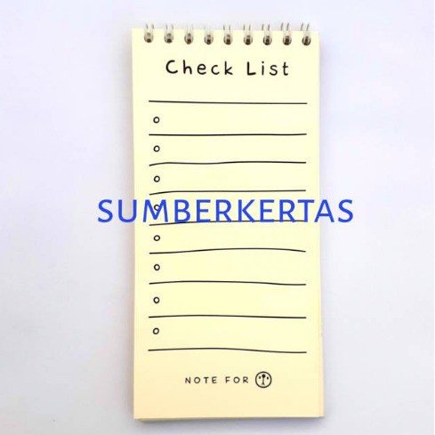 

CHECK LIST/NOTEBOOK CHECK LIST/NOTES/JOURNAL LIST/MURAH