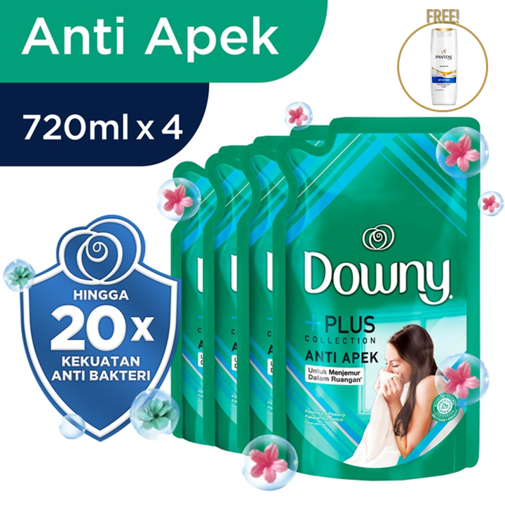 Downy Anti Apek Refill 4 x 720 mL