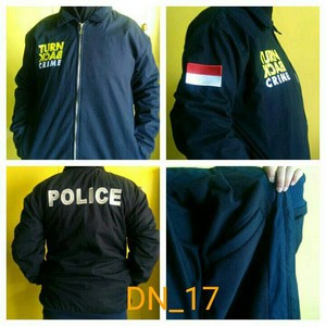 jaket bomber turn back crime navy baby kanvas