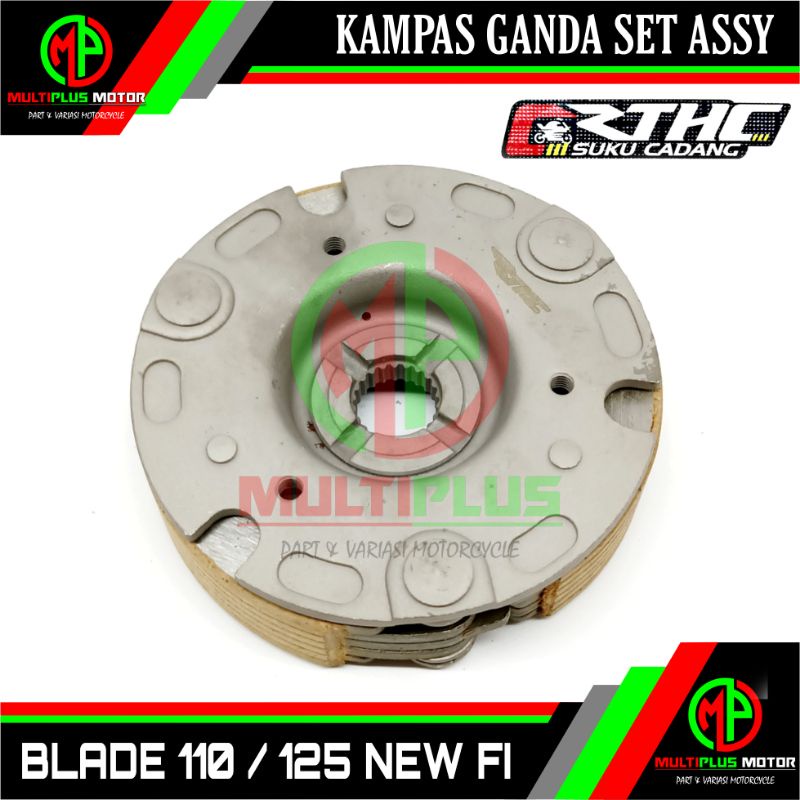 Kampas kopling ganda otomatis set assy BLADE 110 NEW FI,BLADE 125 NEW FI