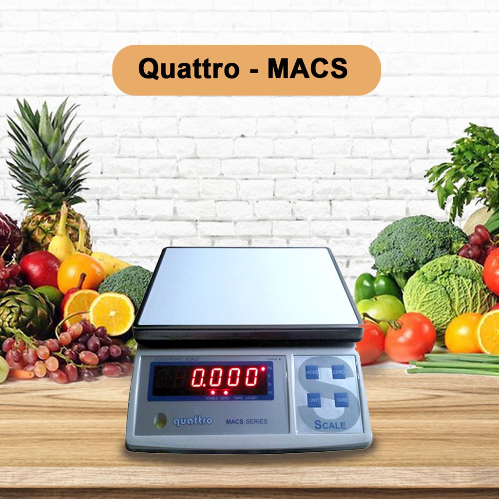 JT - TIMBANGAN DIGITAL 15 KG / 30 KG QUATTRO MACS-W SERIES