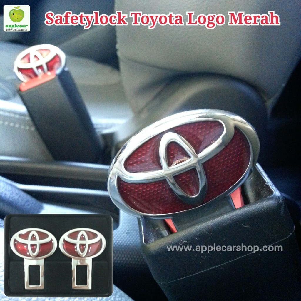 Safetylock / Pengunci Alarm Safetybelk  Logo Toyota Merah