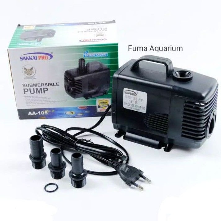 Pompa Celup Kolam Sakkai Pro AA-105 Pompa Filter Aquarium Hidroponik Aquaponik Power Head Submersible Pump