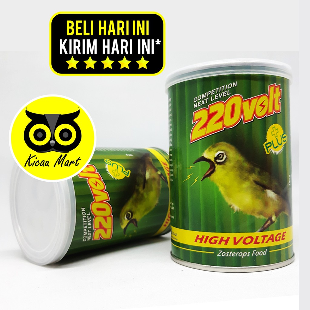 PAKAN MAKANAN PUR VOER 220 VOLT UNTUK BURUNG PLECI ORIENTAL WHITE EYE KEMASAN KALENG PKPL22AS