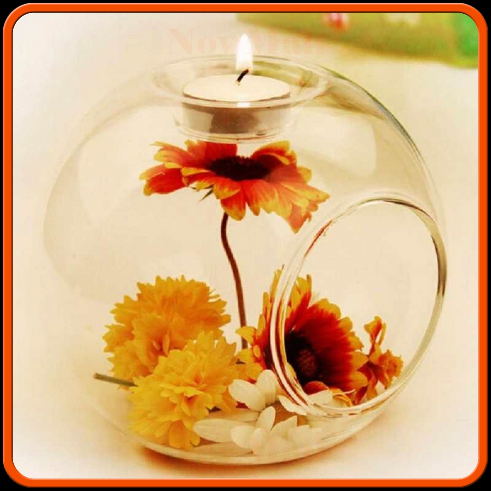 Gelas Lilin Glass Candle Holder Romantic Dinner 10 cm - F001