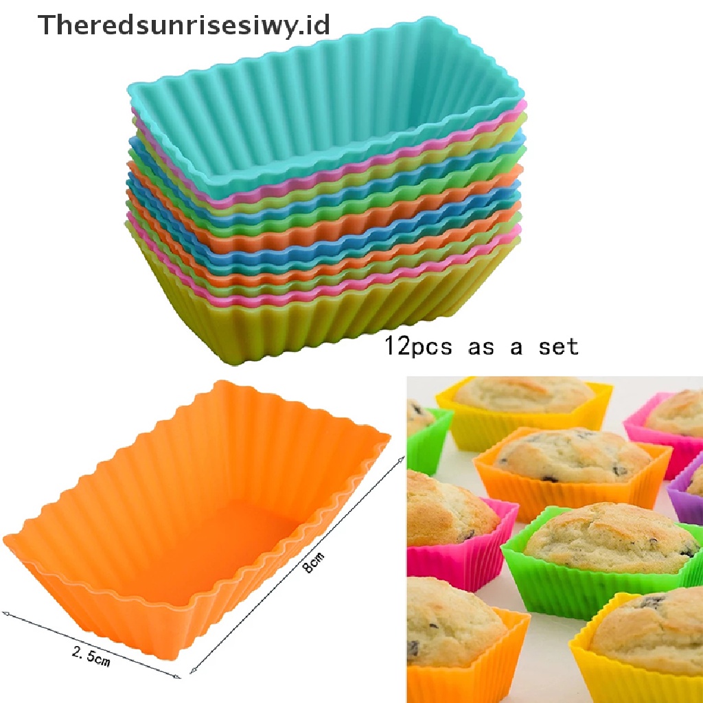 # Alat Rumah Tangga # Cetakan Kue / Jelly / Cupcake Reusable Bahan Silikon