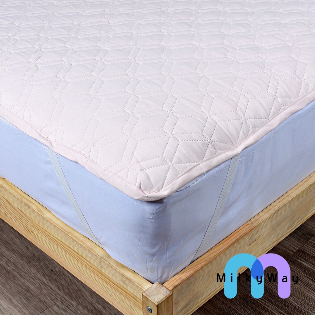 [MilkyWay] Ultrasonic Color Mattress Protector / Pelindung Kasur Warna Ultrasonik │ Size: (100 x 200) ─ (200 x 200) cm