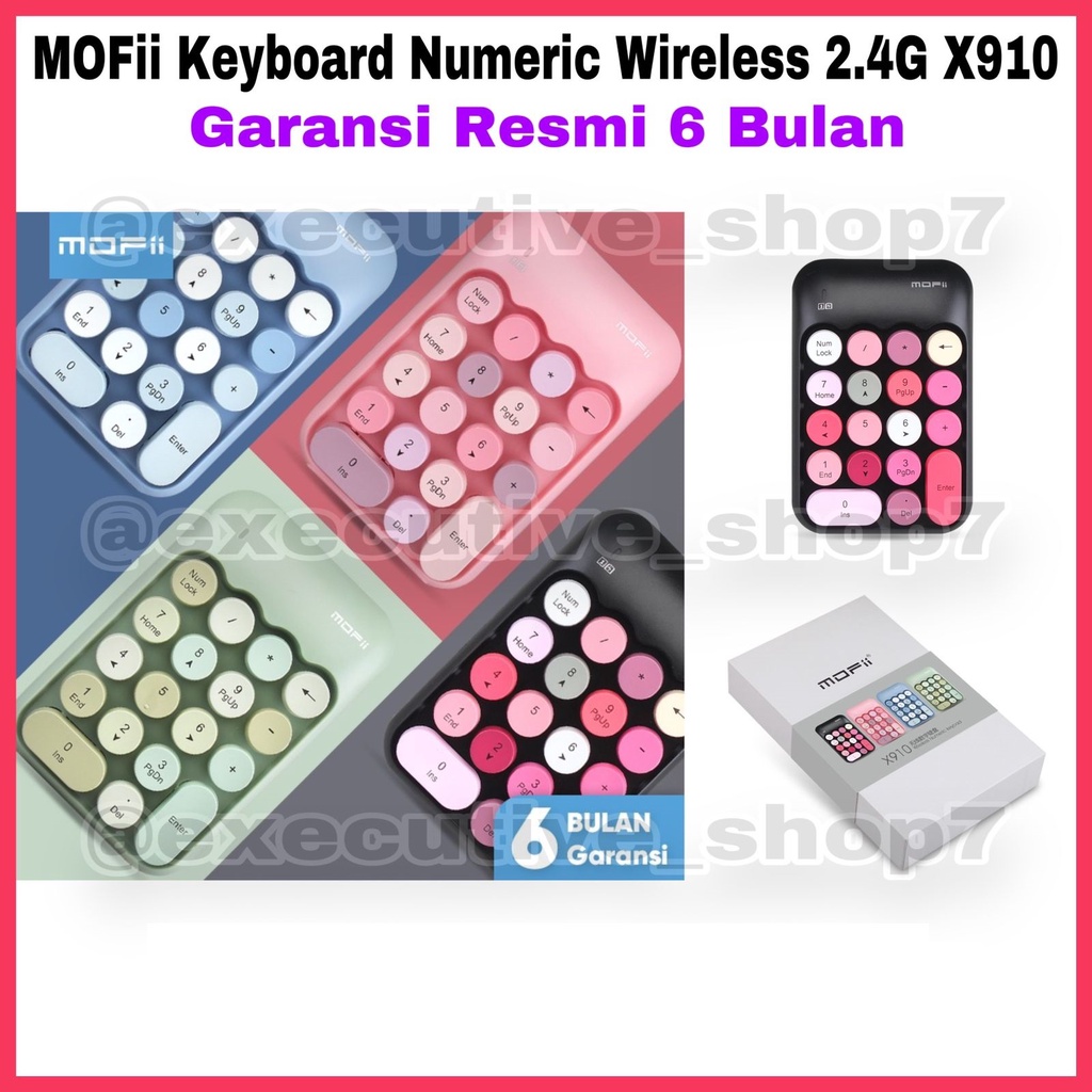 MOFii Keyboard Numeric Wireless 2.4G - X910 - Garansi Resmi 6 Bulan