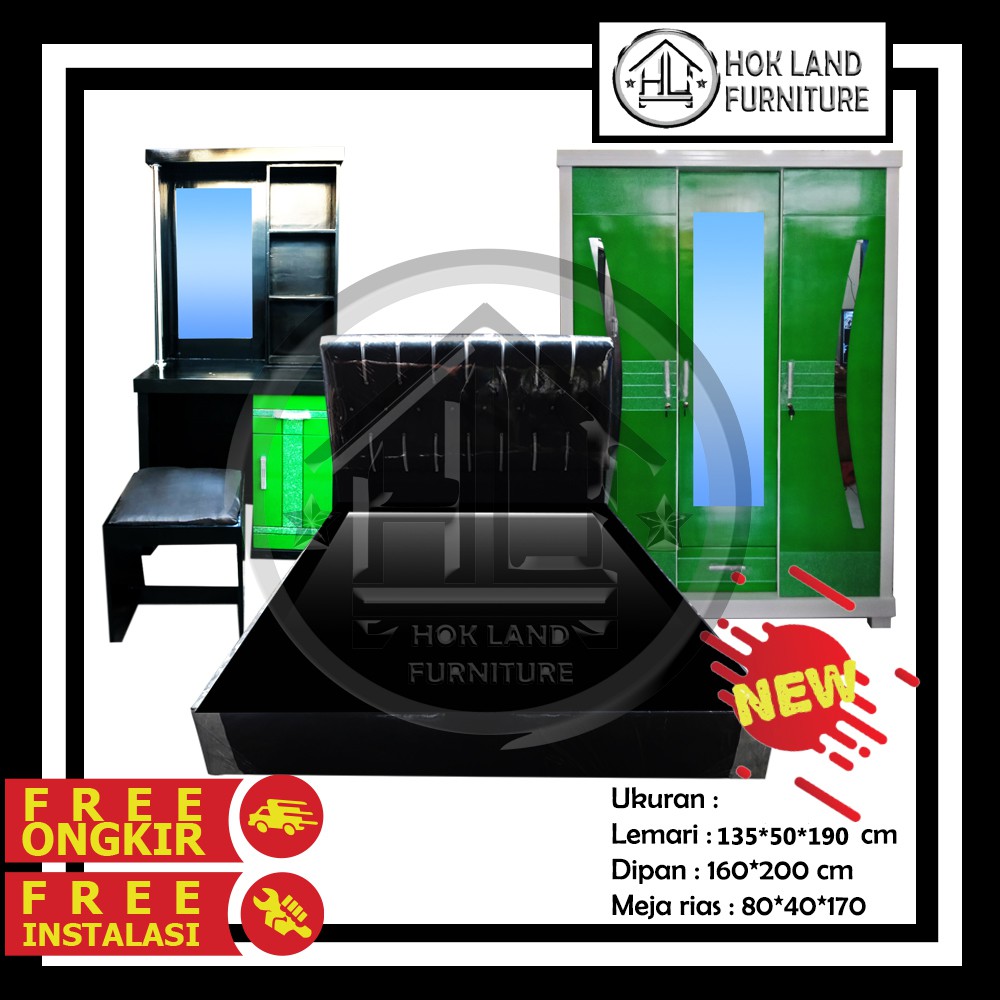 Paket Lamaran Seserahan Murah Divan Lemari 3P Meja Rias Termurah / Paket Seserahan Termurah / PS9