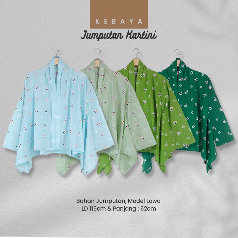 Kebaya Jumputan Kartini Warna Premium - Naira Batik