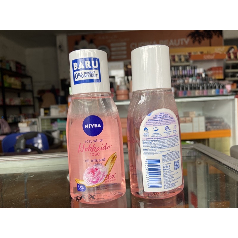 pk - nivea hokkaido rose micellar water 125 ml - air pembersih wajah nivea hokkaido 125 ml