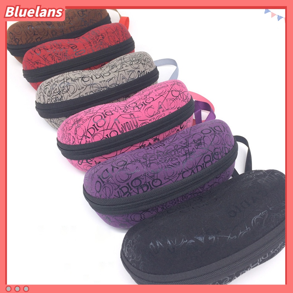 Bluelans Portable Crush Resistant Sun Glasses Spectacles Case Zipper Storage Box Holder