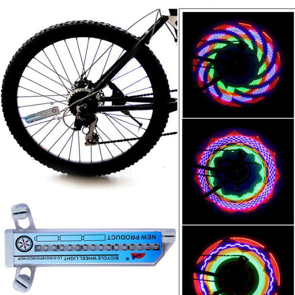 Gratis Ongkir Lampu Led Sepeda 32 Colorful Pattern - Lc-D016 - Multi-Color
