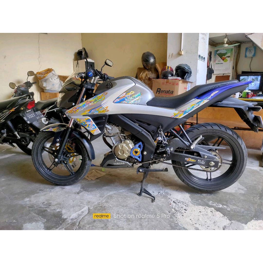 STICKER FZ150I STRIPING VIXION R TRANSPARAN HOLOGRAM