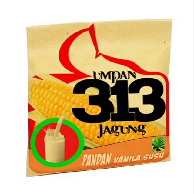 Djempol 313 - Umpan Jagung aroma Pandan Vanila Susu