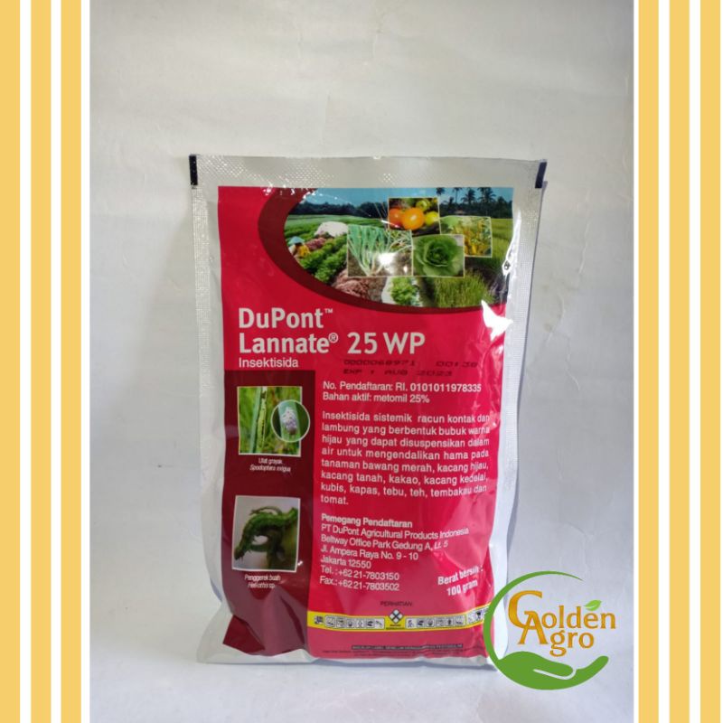 Jual INSEKTISIDA LANNATE LANET 25 WP MERAH 100GR GR | Shopee Indonesia