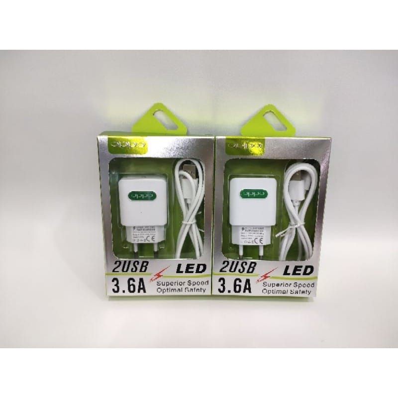 Charger Casan TC LED Oppo Superior 2USB 2.1A