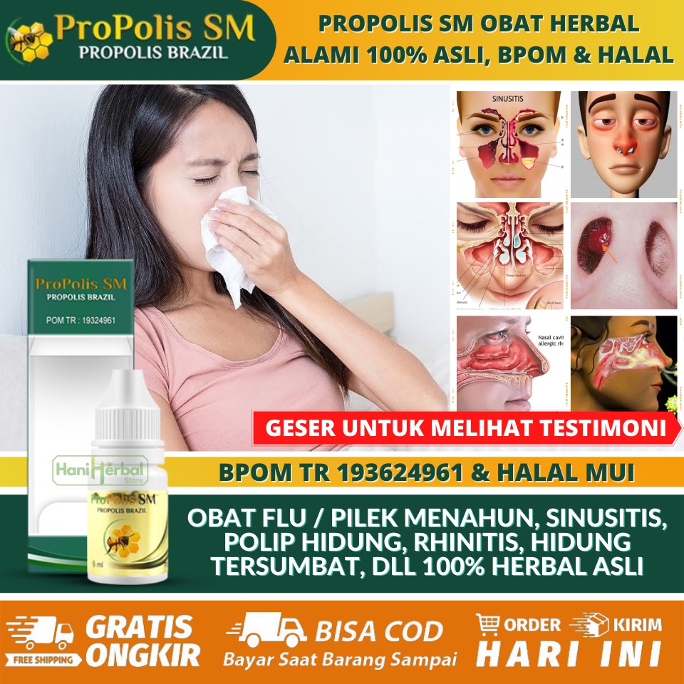 Obat Rhinitis Alami 100% ASLI - Obat Penyakit Rhinitis  - Obat Rinitis Kronis & RinitisAkut - PROPOL