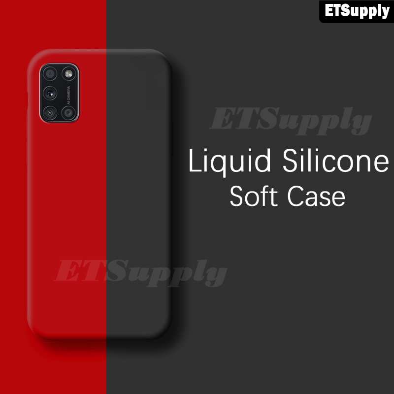 ETS Untuk Samsung Galaxy A31 Soft Cover Silica Gel Case Fluff Perlindungan Penuh Lingkungan Rubber P