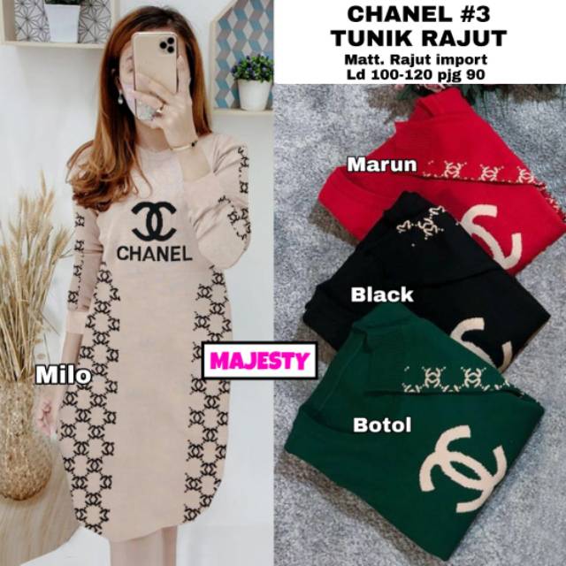 Chanel #3 tunik rajut